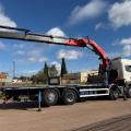 SCANIA G440 8X2 FLAT FASSI CRANE D/BAR