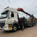 DAF CF 410 8X4 DROPSIDE CRANE