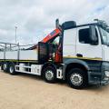 MERCEDES-BENZ AROCS 3243 8X2 DROPSIDE CRANE