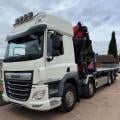 DAF CF 450 8X2 FLAT CRANE