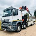 MERCEDES-BENZ AROCS 3243 8X2 DROPSIDE CRANE
