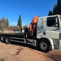 DAF 85 CF 380 6X2 FLAT CRANE