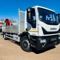 IVECO EUROCARGO 180E25 DROPSIDE CRANE