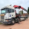 SCANIA G440 8X2 FLAT FASSI CRANE D/BAR