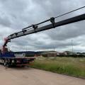 DAF CF 450 8X2 FLAT CRANE D/BAR