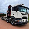 SCANIA R450 8X2 FLAT CRANE