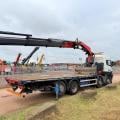 SCANIA G440 8X2 FLAT FASSI CRANE D/BAR