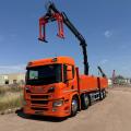 SCANIA P420 8X2 DROPSIDE BRICK GRAB
