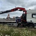 DAF CF 450 8X2 FLAT CRANE D/BAR