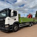 SCANIA G410 DROPSIDE CRANE DRAWBAR