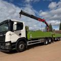 SCANIA G410 DROPSIDE CRANE DRAWBAR