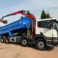 SCANIA P410 8X4 TIPPER GRAB