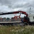 DAF CF 450 8X2 FLAT CRANE