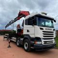 SCANIA R450 8X2 FLAT CRANE D/BAR