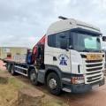 SCANIA G440 8X2 FLAT FASSI CRANE D/BAR