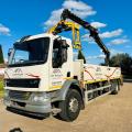 DAF FA LF 55.220 DROPSIDE CRANE