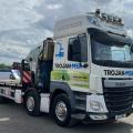 DAF CF 460 SPACE CAB 8X2 FLAT CRANE