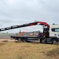 SCANIA G440 8X2 FLAT FASSI CRANE D/BAR