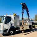 DAF LF 150 POLE ERECTOR CRANE