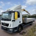 MAN TGL 7.160 7.5 DROPSIDE CRANE