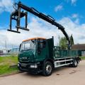 IVECO 180E25 18 TON DROPSIDE CRANE