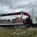DAF CF 450 8X2 FLAT CRANE