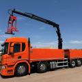 SCANIA P420 8X2 DROPSIDE BRICK GRAB