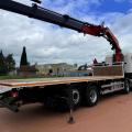 SCANIA R450 8X2 FLAT CRANE