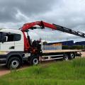 SCANIA R450 8X2 FLAT CRANE