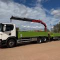 SCANIA G410 DROPSIDE CRANE DRAWBAR