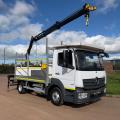 MERCEDES-BENZ ATEGO 816 POLE CARRIER CRANE