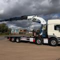 DAF CF 460 8X2 FLAT CRANE D/BAR