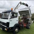 MERCEDES 814 7.5 TON TIPPER CRANE