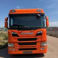 SCANIA P420 8X2 DROPSIDE BRICK GRAB