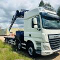 DAF CF 460 8X2 FLAT CRANE