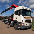 SCANIA G440 8X2 FLAT FASSI CRANE D/BAR