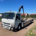 MITSUBISHI FUSO CANTER 7C18 7.5 TON FLAT CRANE