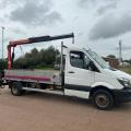 MERCEDES-BENZ SPRINTER 516 CDI 5 TON DROPSIDE CRANE
