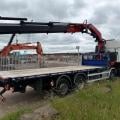 DAF CF 450 8X2 FLAT CRANE D/BAR