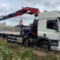 DAF CF 450 8X2 FLAT CRANE D/BAR