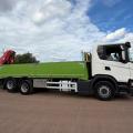 SCANIA G410 DROPSIDE CRANE DRAWBAR