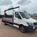MERCEDES-BENZ SPRINTER 516 CDI 5 TON DROPSIDE CRANE