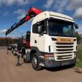 SCANIA G440 8X2 FLAT FASSI CRANE D/BAR