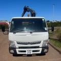 MITSUBISHI FUSO CANTER 7C18 7.5 TON FLAT CRANE
