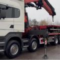 SCANIA R450 8X2 FLAT DRAWBAR CRANE