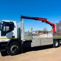 IVECO EUROCARGO 180 250 DROPSIDE CRANE