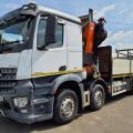 MERCEDES AROCS 3243 8X2 DROPSIDE CRANE