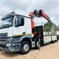 MERCEDES-BENZ AROCS 3243 8X2 DROPSIDE CRANE