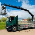 IVECO 180E25 18 TON DROPSIDE CRANE