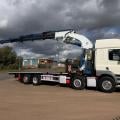 DAF CF 460 8X2 FLAT CRANE D/BAR